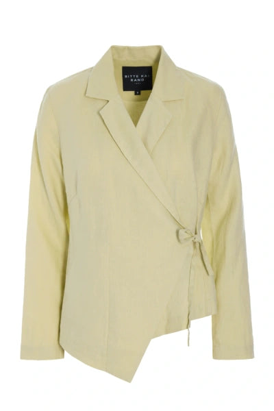 BITTE KAI RAND Wrap Tie Linen Jacket Pistachio 14983