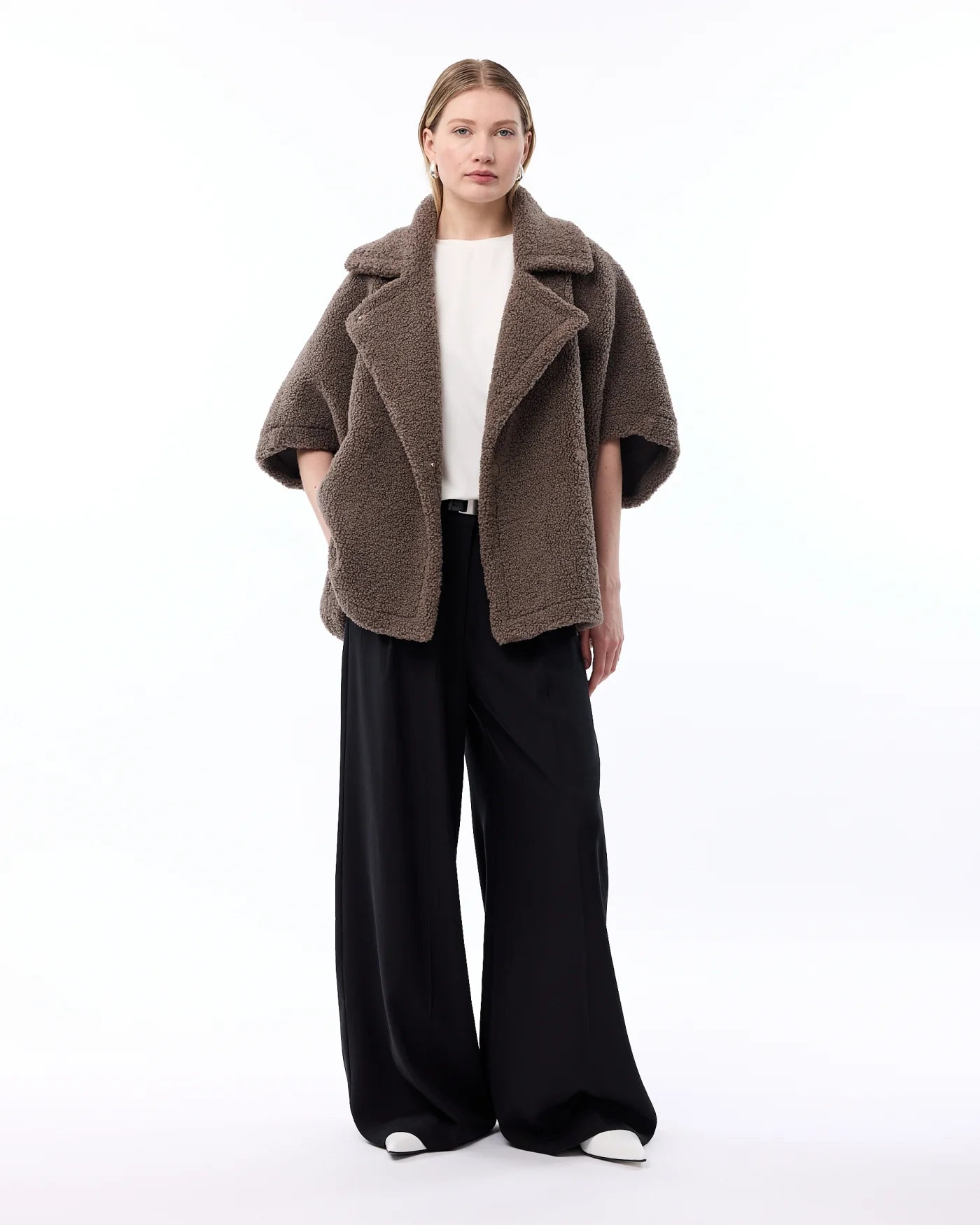 Knit-Ted Oversized Tammie Jacket Walnut