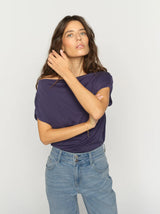 Mos Mosh Shima Solid Sleeveless Tee Crown Blue