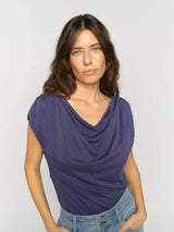 Mos Mosh Shima Solid Sleeveless Tee Crown Blue
