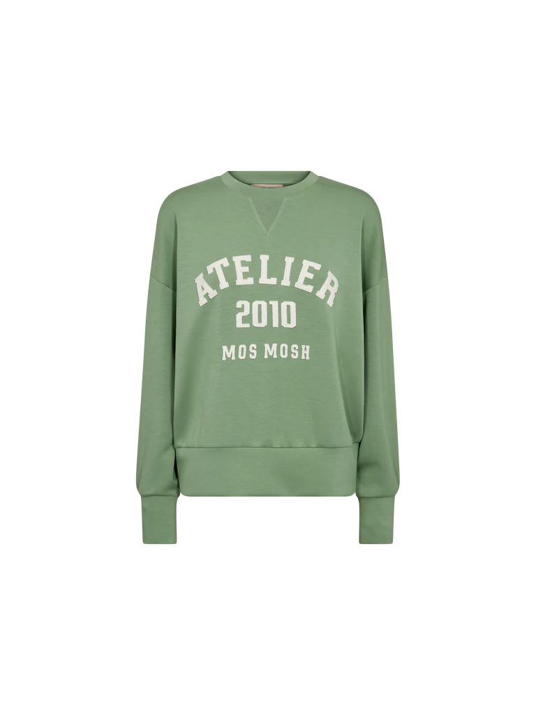 Mos Mosh Nima Sweatshirt Turf Green