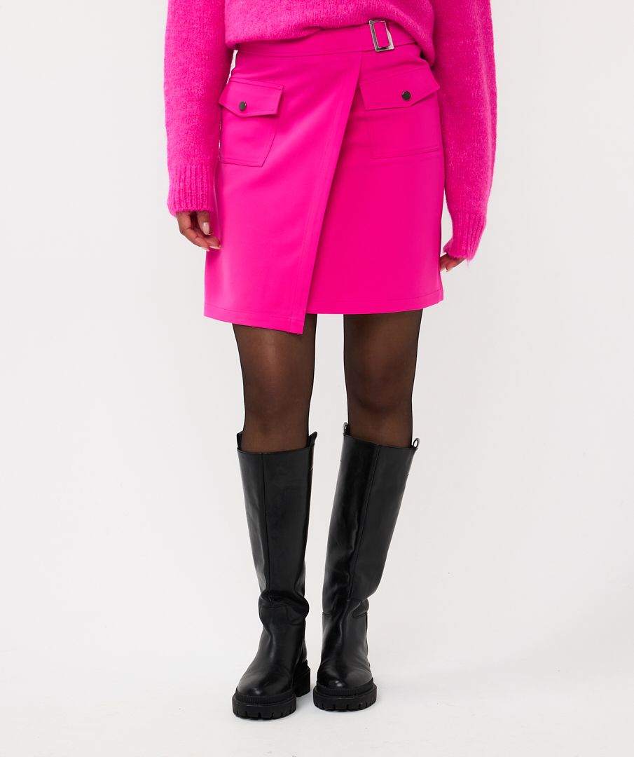 Esqualo Pocket City Skirt Neon Cerise