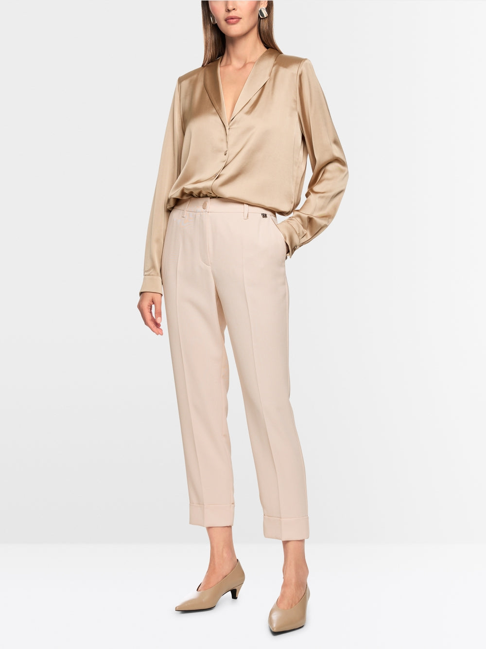 Marc Cain FRANCA Pants with Turn-up Magnolia AP81.38W65