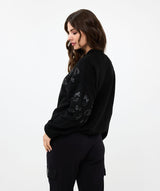 Esqualo Sequin Sweater Black