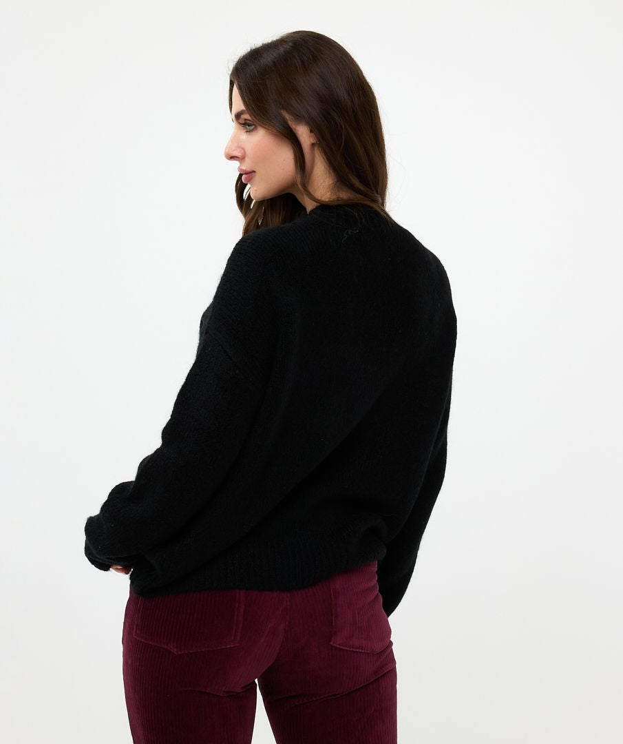 EsQualo Sweater Embellished Black