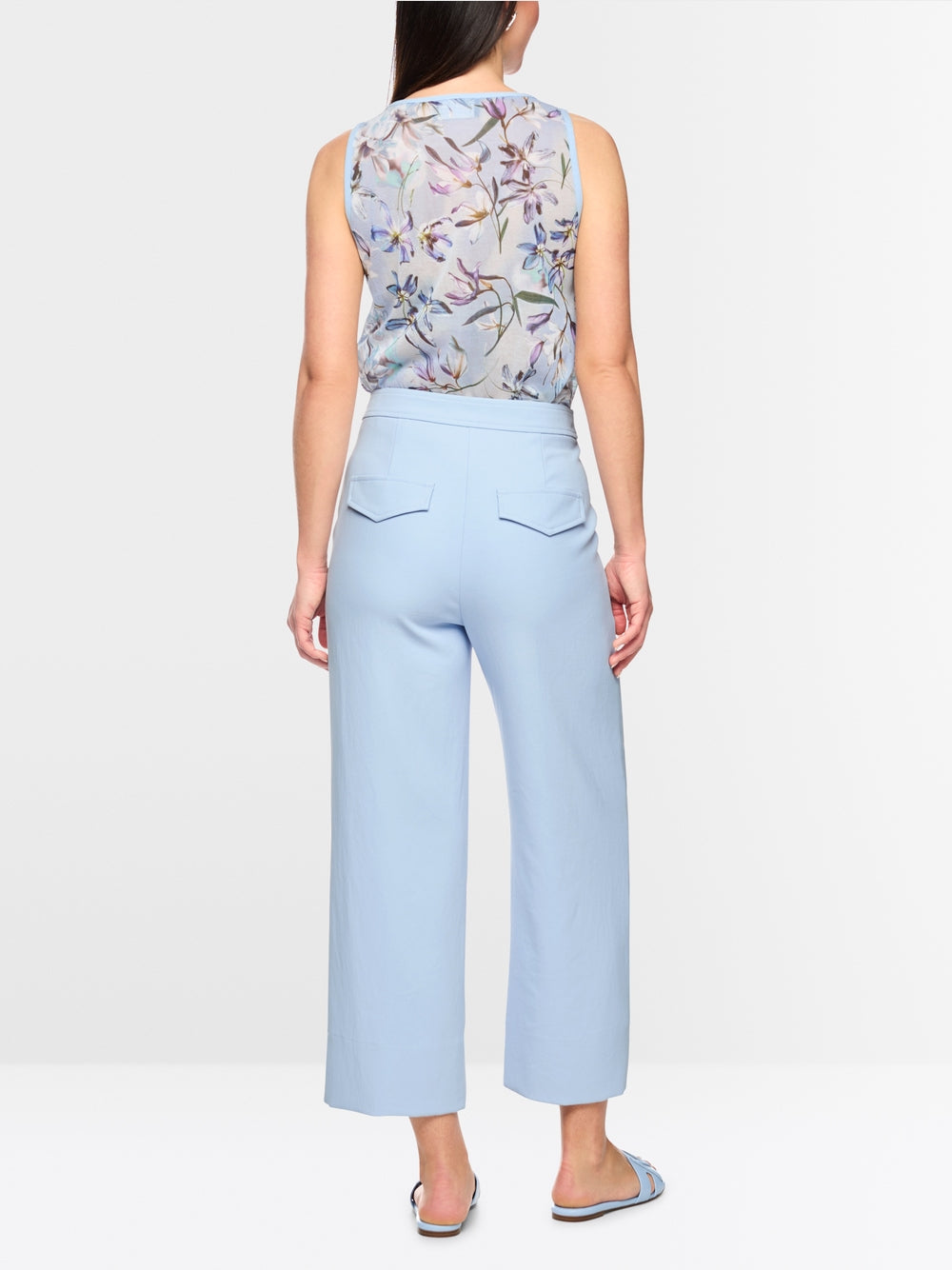 Marc Cain Collections WUKARI Trousers Wide Fit Magical Blue AC.81.52W03