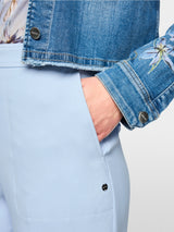 Marc Cain Collections WUKARI Trousers Wide Fit Magical Blue AC.81.52W03