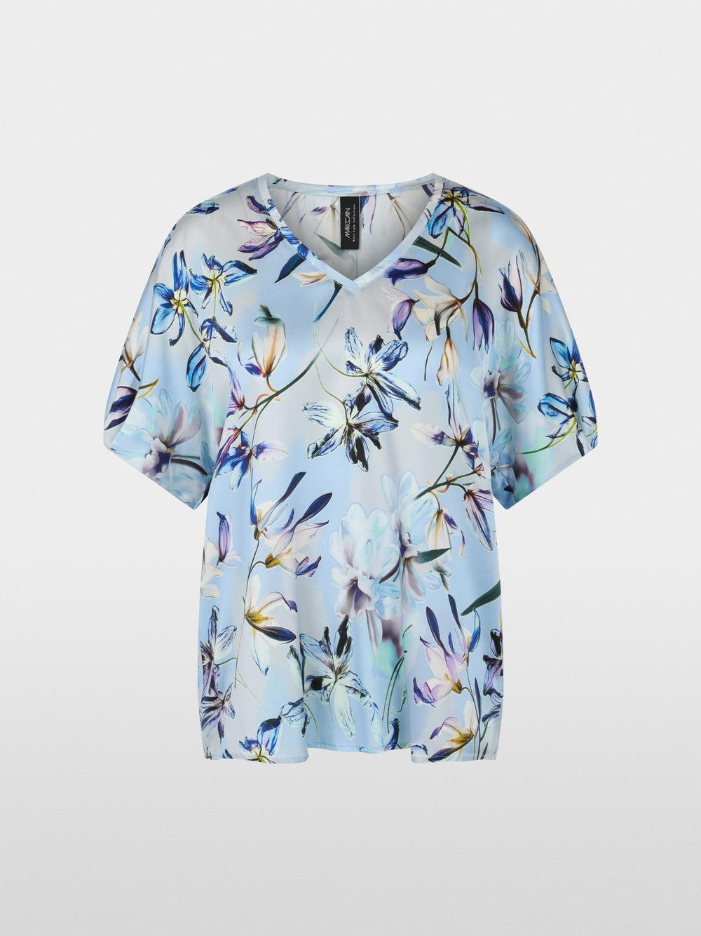 Marc Cain Collections Silk Blouse with Lily Print AC51.36W36