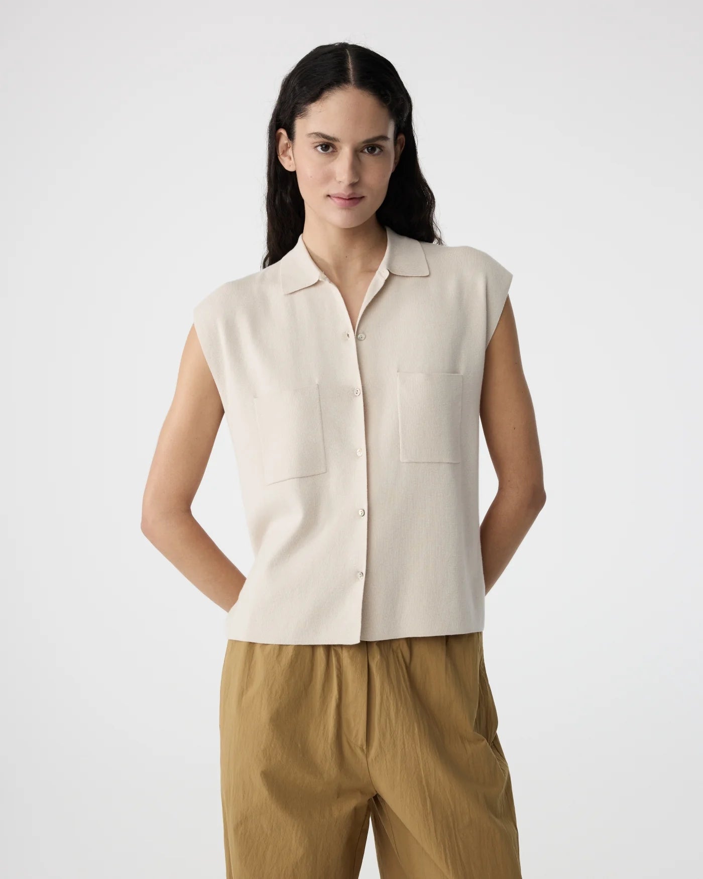 Knit-Ted Pam Cardigan Creme