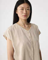 Knit-ted Tess Blouse Sand