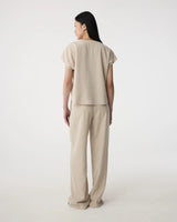 Knit-ted Tess Blouse Sand