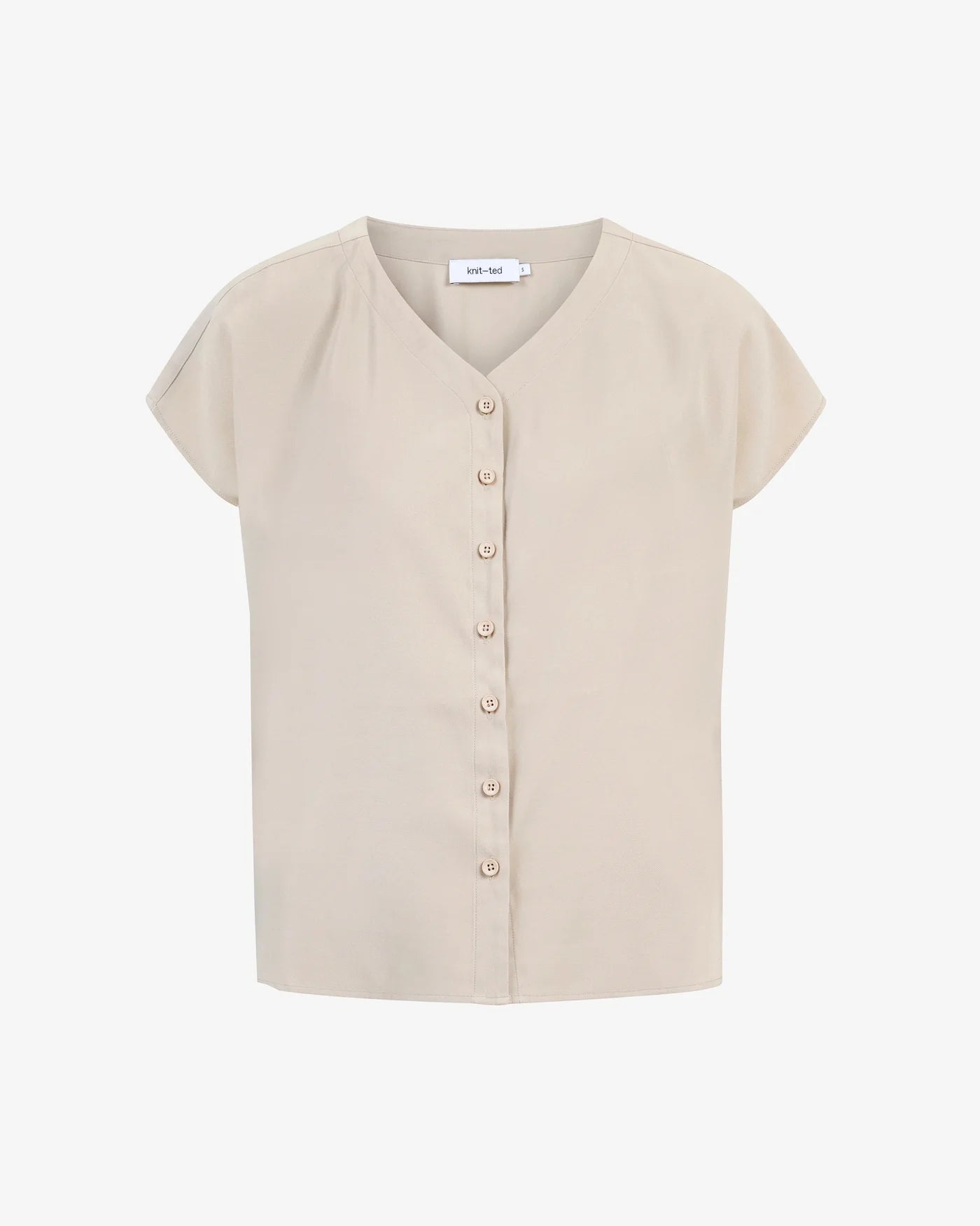 Knit-ted Tess Blouse Sand
