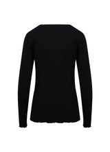 Coster Copenhagen Sofia Round Neck Top Black