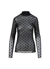 Coster Copenhagen Heart EVE Mesh Turtleneck Black Heart