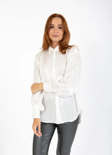 Coster Copenhagen Jolie Metallic Shirt White