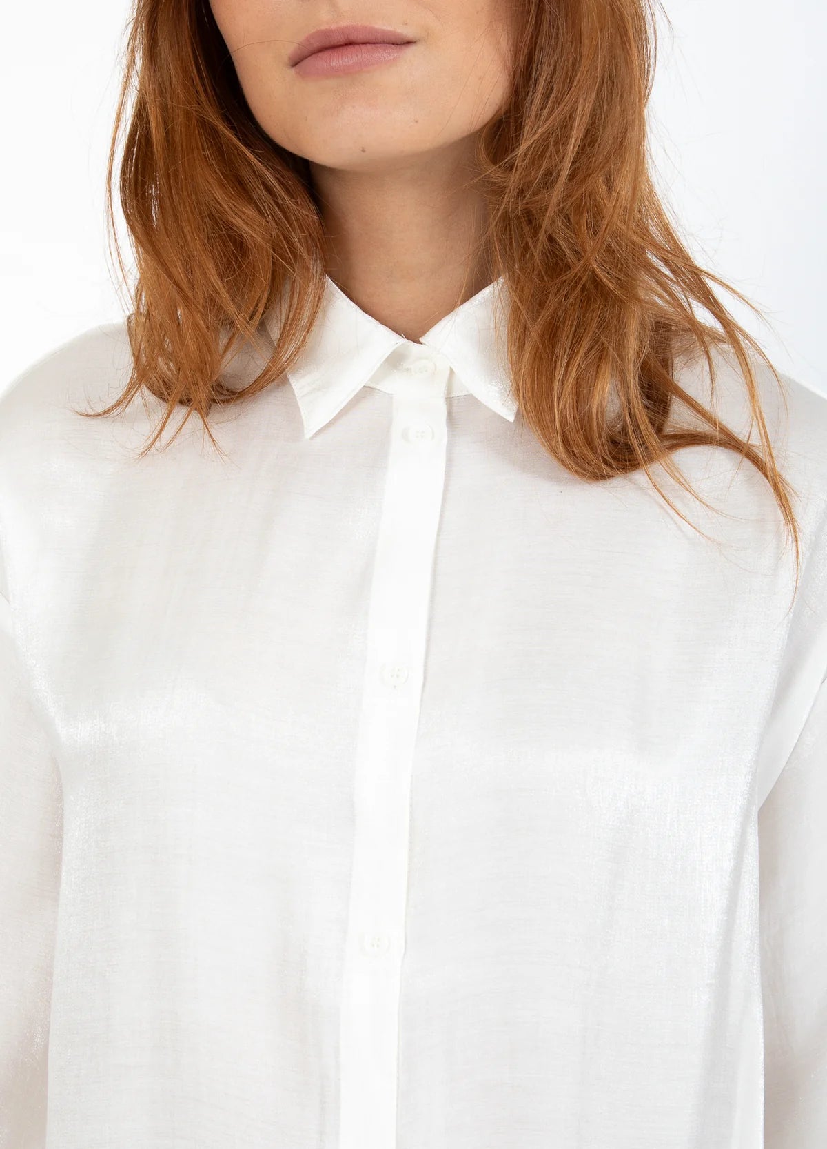 Coster Copenhagen Jolie Metallic Shirt White