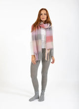 Coster Checkered Scarf Rose / Pink