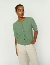 Mos Mosh Thora SS Cardigan Turf Green