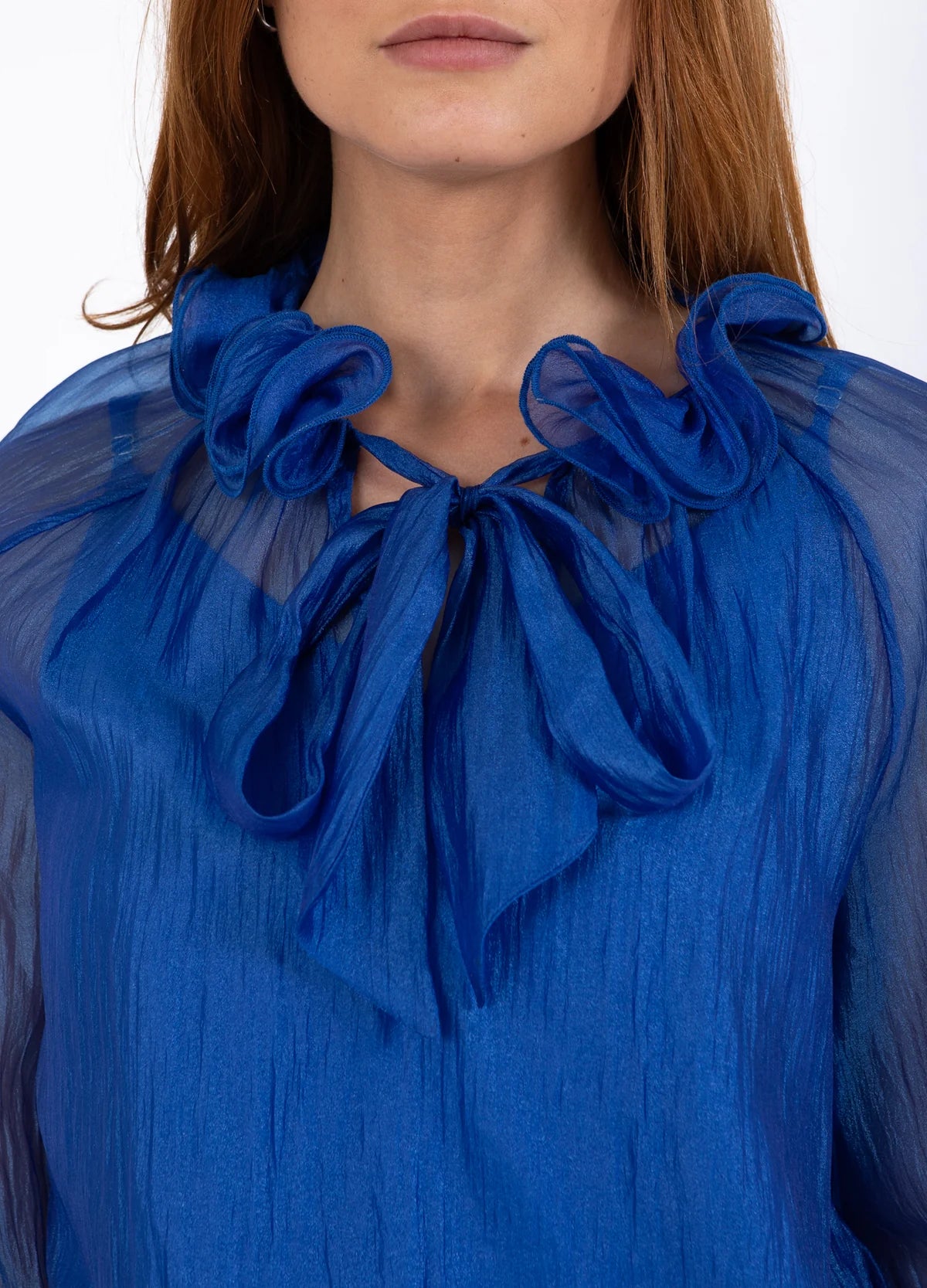 Coster Copenhagen Chiffon Blouse Rich Blue