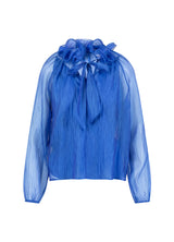 Coster Copenhagen Chiffon Blouse Rich Blue