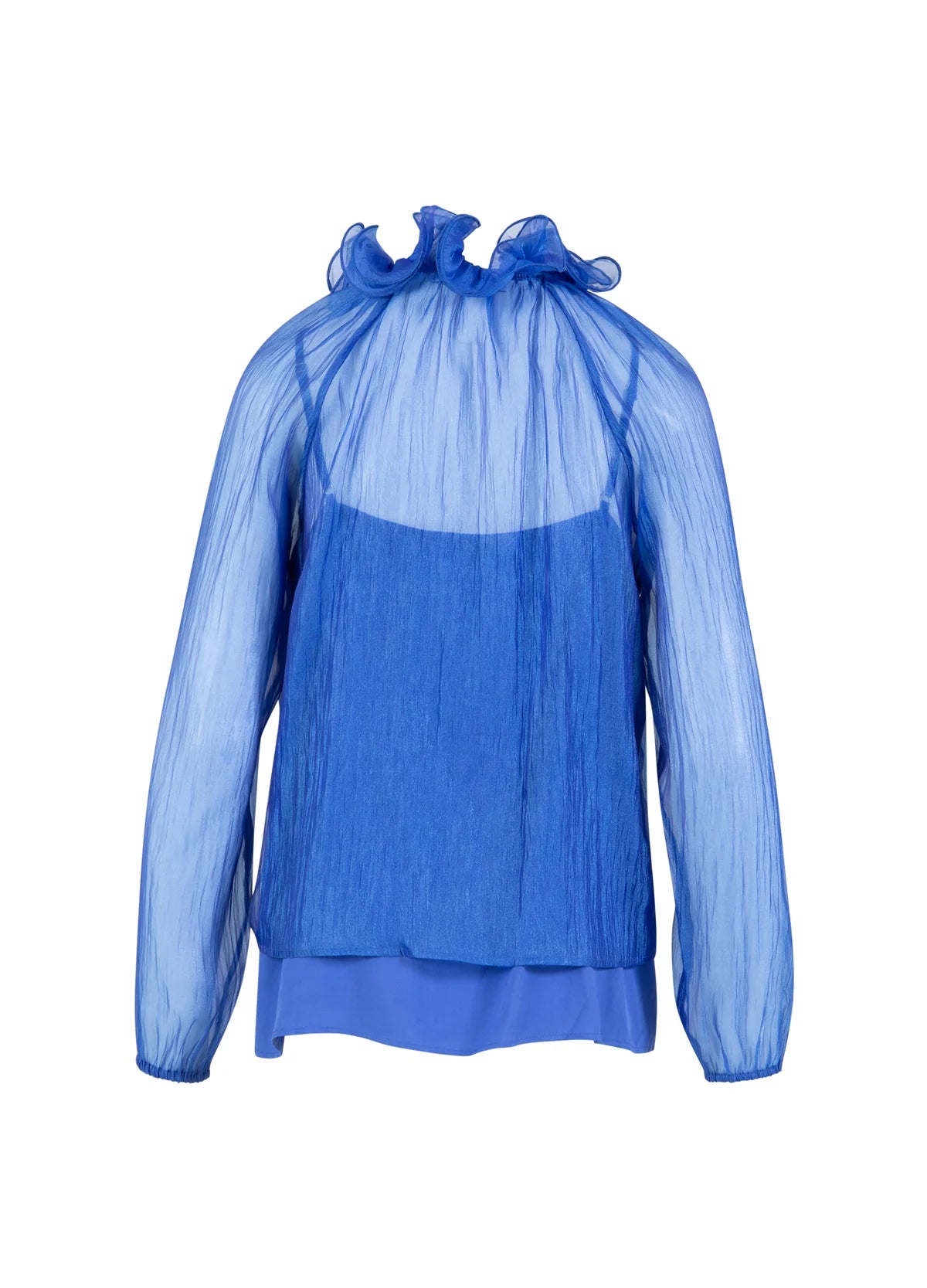 Coster Copenhagen Chiffon Blouse Rich Blue