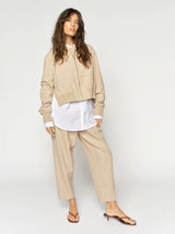 Mos Mosh Leysa Flair Cropped Pants Twill