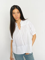 Mos Mosh Tarima Cotton Blouse White