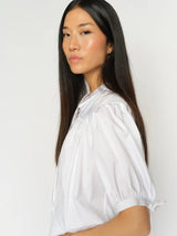 Mos Mosh Tarima Cotton Blouse White