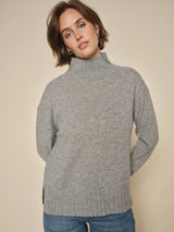 Mos Mosh Aima Cashmere Highneck Knit Sharkskin