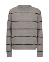 Mos Mosh Thora Slim Stripe Sweater Mourning Dove