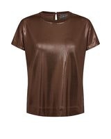 Mos Mosh Nivola Metallic Tee Bronze