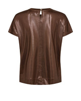 Mos Mosh Nivola Metallic Tee Bronze