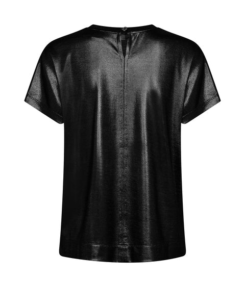 Mos Mosh Nivola Metallic Tee Black