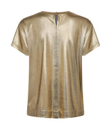 Mos Mosh Nivola Metallic Tee Gold