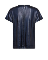 Mos Mosh Nivola Metallic Tee Salute Navy