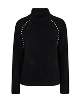 Mos Mosh Zora Bead Highneck Knit Black