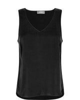 Mos Mosh Astrid Silk V -neck Black