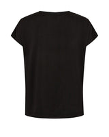 Mos Mosh Narelle V-neck Stud Tee Black