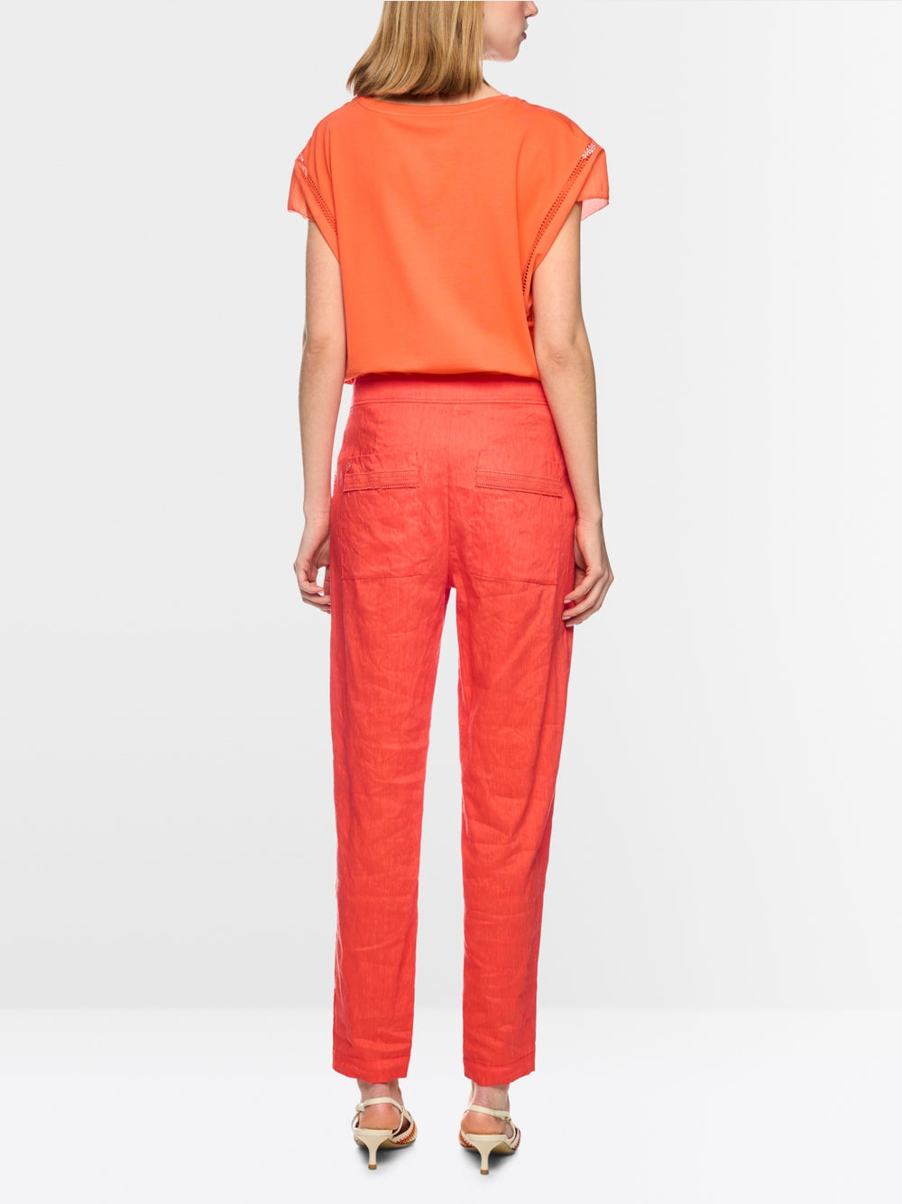 Marc Cain Collections FORDON Pants Bright Tomato AC81.80W70