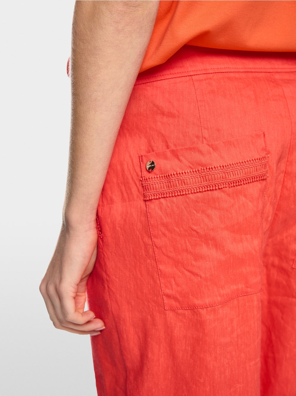 Marc Cain Collections FORDON Pants Bright Tomato AC81.80W70