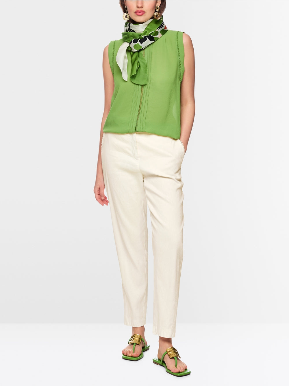 Marc Cain Collections FORDON Pants Bright Ecru AC81.80W70