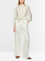 Marc Cain Collections Blouse with Knot Detail Bright Ecru AC51.43W58