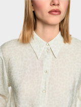 Marc Cain Collections Blouse with Knot Detail Bright Ecru AC51.43W58