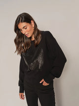 Mos Mosh Dakota Glam Sweatshirt Black