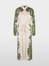 Marc Cain Collections Maxi Dress with Stylized Flowers AC21.46W42
