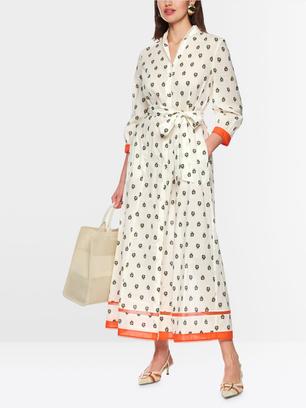 Marc Cain Collections Printed Cotton Dress AC21.46W42