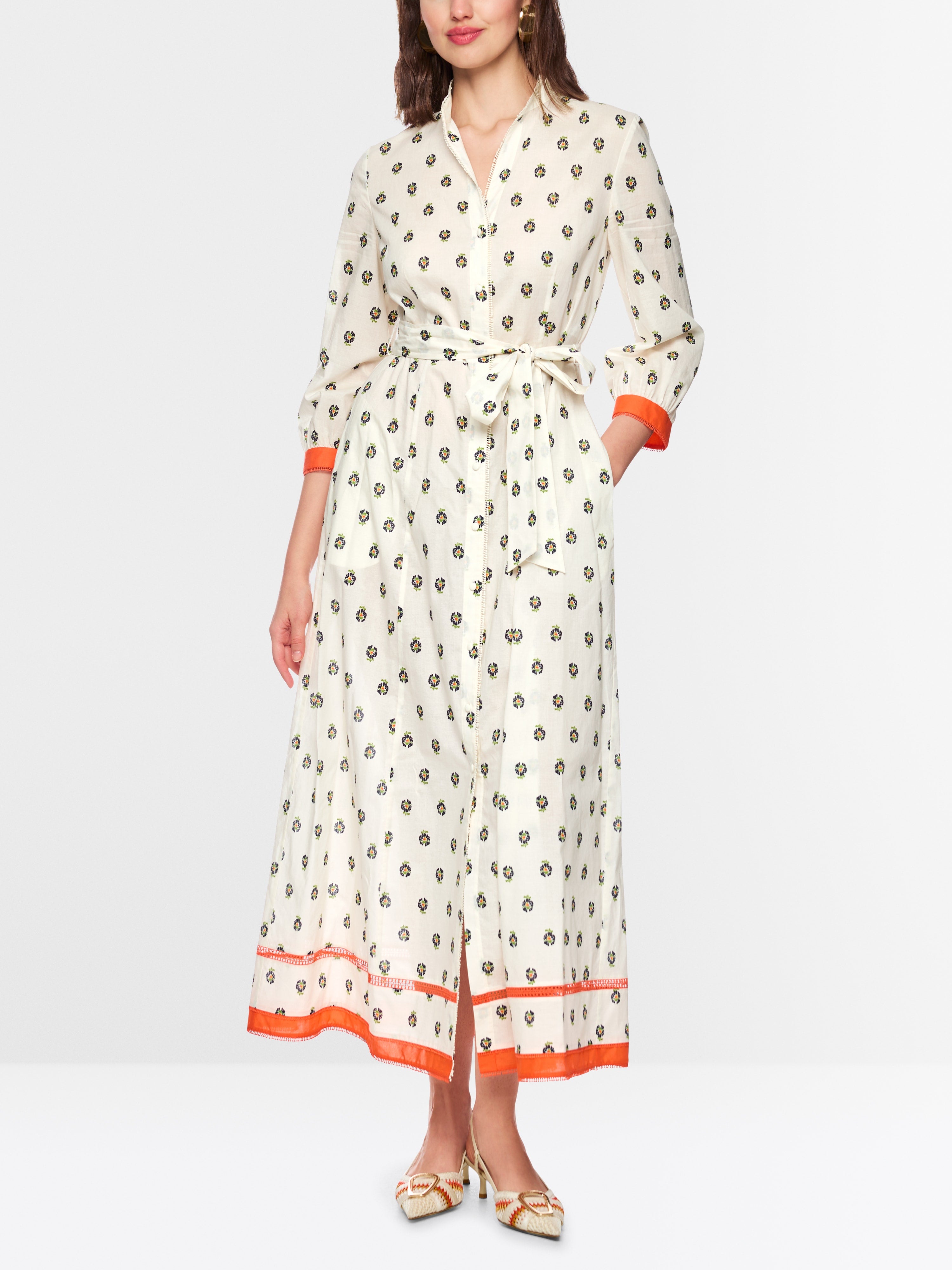 Marc Cain Collections Printed Cotton Dress AC21.46W42