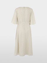 Marc Cain Collections Flowing Dress with Leopard Print AC21.32W58