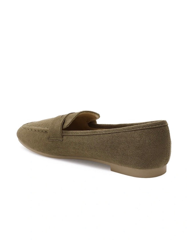 Classic Loafer Moccasins Khaki