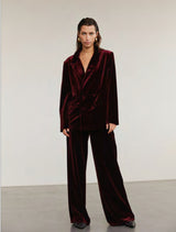 Sofie Schnoor Velvet Jacket Burgundy 244231